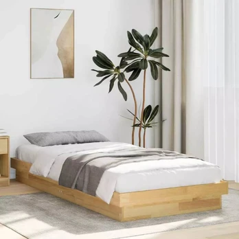 Lovos rėmas be čiužinio ąžuolo masyvo : Dydis - 75 x 190 cm