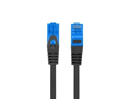 PATCHCORD KAT.6A S/FTP LSZH CCA 1M CZARNY FLUKE PASSED LANBERG