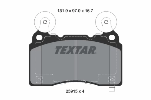 TEXTAR 2591501 Brake pad set