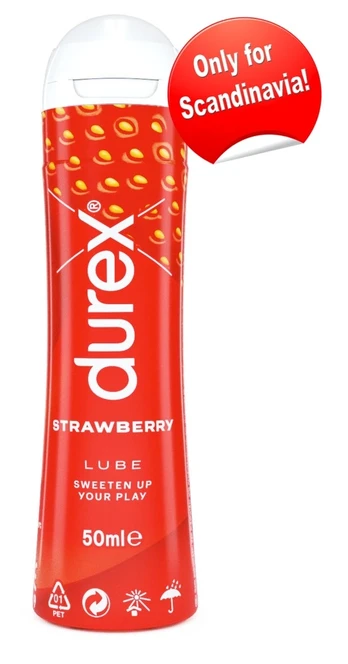 Durex Strawberry vandens pagrindo lubrikantas, 50 ml