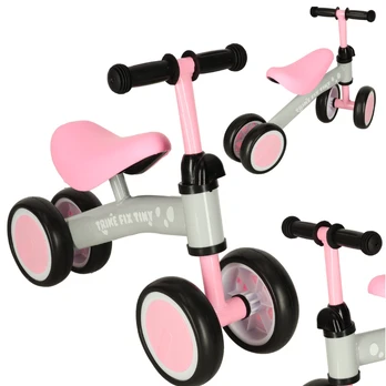Keturratis balansinis dviratukas Trike Fix, rožinis
