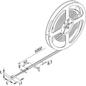 LED juosta "Basic-Tape S", IP54, 3000K, 500 cm ilgio