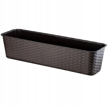 Balkono vazono dėžutė 60cm rotango