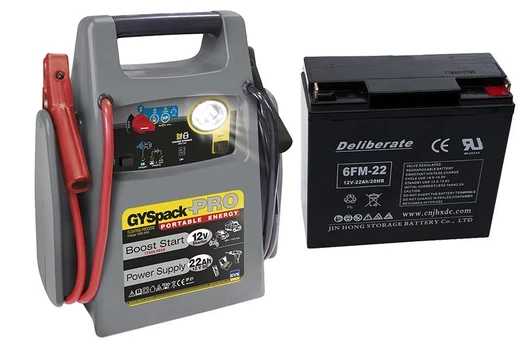 Paleidėjas GYSPACK PRO su originaliu 12V 22Ah akumuliatoriumi
