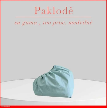 Paklodė su guma - 140x200+30cm.