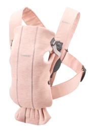 BABYBJÖRN nešioklė MINI 3D JERSEY, light pink, 021077 kaina