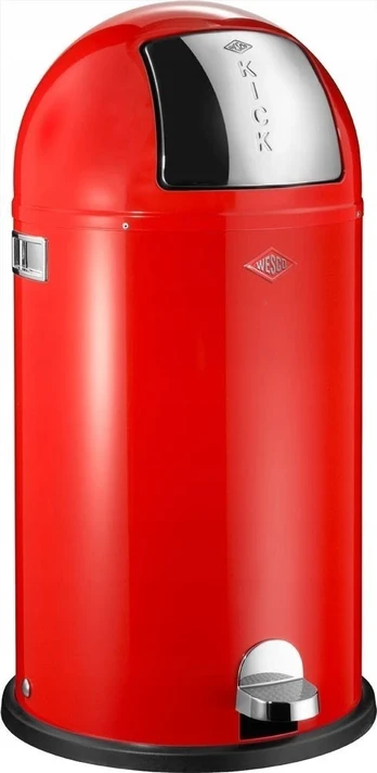 Wesco Šiukšliadėžė 40l KickBoy raudona WESCO