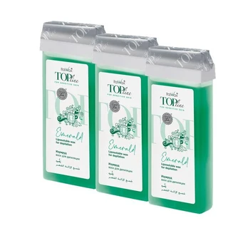 Depiliacinis vaškas Italwax TopFormula Emerald, 100ml x3