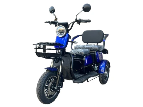 Elektrinis triratis motoroleris M20, Li-ion, mėlynas