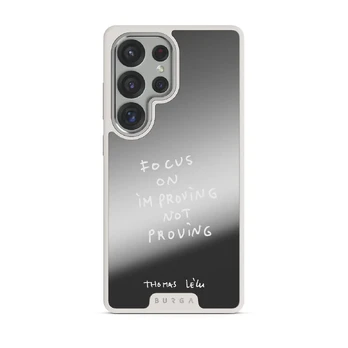 Focus On - Samsung Galaxy S25 Ultra Case, Elite Mirror Light (Magnetic) / Silver