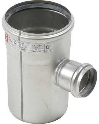 Blücher gr.rør 87.5°110-50mm - m.O-ringe RF Europipe