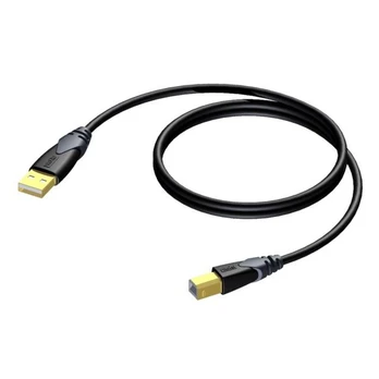 USB kabelis Procab USB-A - USB-B 1,5 m Juodas (CLD610 / 1.5)