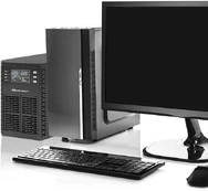 Qoltec Maitinimo šaltinis awaryjny UPS 2kVA | 2000W | Power Factor 1.0 | LCD | EPO| USB | On-line kaina
