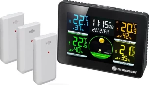 „BRESSER THERMO-/HYGROMTER QUADRO NLX“ orų stotis kaina