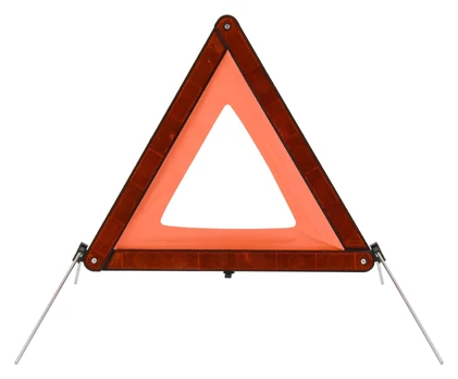 Avarinis ženklas pastatomas Compass, raudonas, trikampis