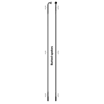 Sapim Race stipinas | J-Bend | 2-1.8-2 mm | Black, 272 mm