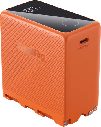SmallRig 4576 Camera Baterija USB-C Rechargeable NP-F970 Oranžinis