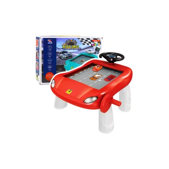 Lean Toys Vairavimo simuliatoriaus vadovas, edukacinis stalas, raudonas