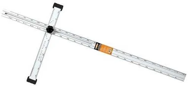 T formos liniuotė gipsui 120cm