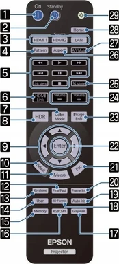 Epson Remote Controller H959