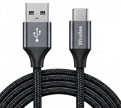 Kita USB-A – USB-C kabelis Wirellee (15W, USB 2.0, 1 m)