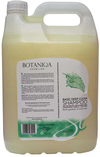 Botaniqa Show Line Basic Deep Clean Šampūnas – koncentruotas šampūnas šunims, giluminio valymo – 4L