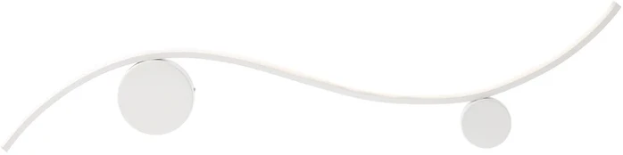 11W LED sieninis šviestuvas WAVE, baltas, 3000K