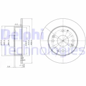 Stabdžių diskas DELPHI BG2666 kaina