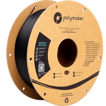 Polymaker PolyMax PETG-ESD - 0.5kg - 1.75mm - juodas