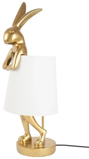 Stalo šviestuvas RABBIT, 88cm, E14, aukso/baltos sp.