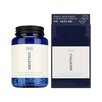 TENZERO DEEP AQUA COLLAGEN ALL IN ONE AMPOULE 2X veido serumas, 250 ml