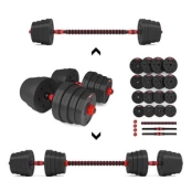 SGP30 COMPOSITE BARBELL AND DUMBBELLS SET 30 KG HMS kaina