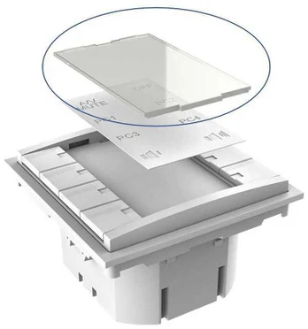 VivoLink Vivolink VLCP8B-PLEXIGLASS panel przyciskowy Baltas