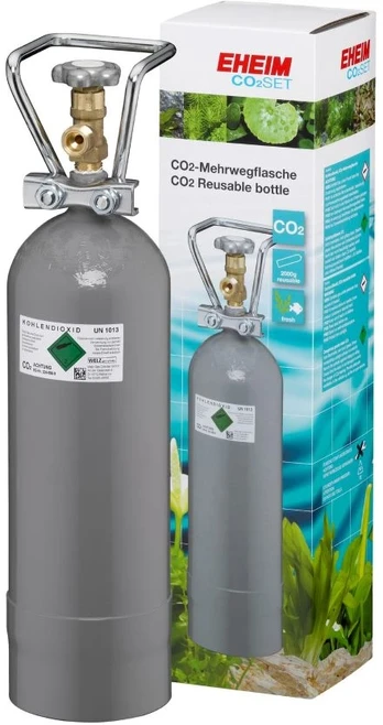 EHEIM daugkartinė CO2 butelė akvariumo technikai, 2000 g talpos