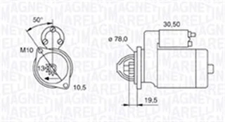 Starteris MAGNETI MARELLI 063721158010