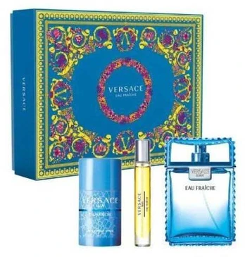 VERSACE MAN EAU FRAICHE 100ml + 3 PCS GIFT SET FOR MEN