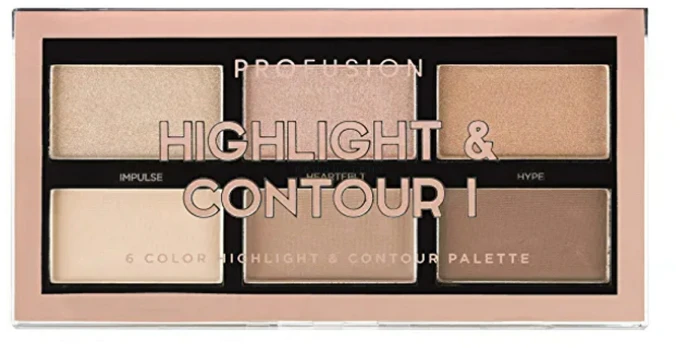 Profusion Highlight & Contour I Palette veido kontūravimo paletė 15,6g