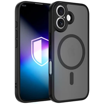 Dėklas 3MK Misty MagCase do Apple iPhone 16 juoda
