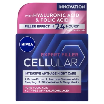 Naktinis kremas nuo senėjimo NIVEA CELLULAR, 50 ml