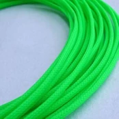 Tekstilinis elektros kabelis 2x0,5 mm, žalias, 5 m