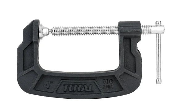 Spaustuvas TOTAL, G-formos, 100 mm, THT13141