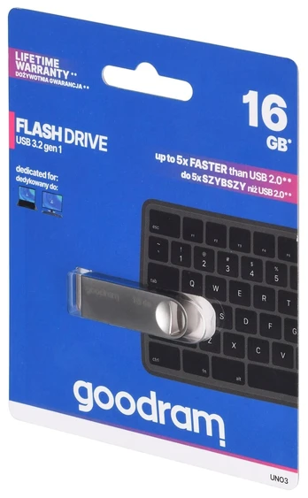 Pendrive UNO3 16GB USB 3.2 Gen1 silver