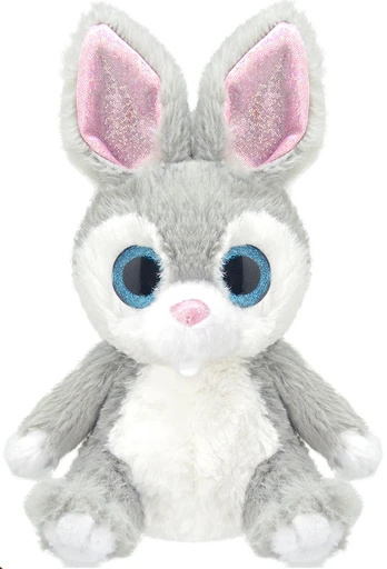 Pliušinis žaislas Wild Planet Rabbit, pilkas, 15 cm