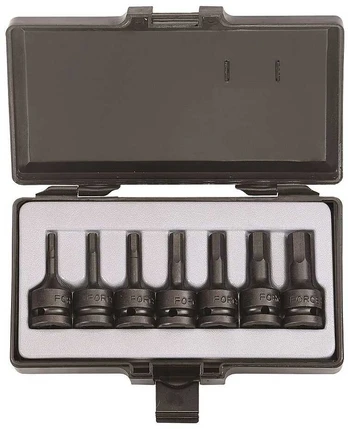 Force Šešiakampis-galvutė Hex 1/2" rinkinys 7 dalių