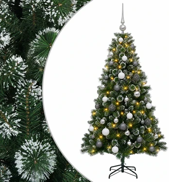 Dirbtinė kalėdinė eglutė su rutuliuku 150 cm 150 LED