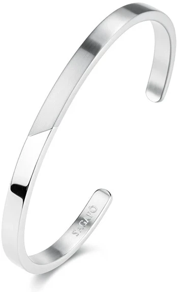 Sagapo Solid steel bracelet for men Bound SBD18