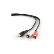 KABELIS GARSO 3,5 mm IKI 2RCA 5M/CCA-458-5M GEMBIRD kaina