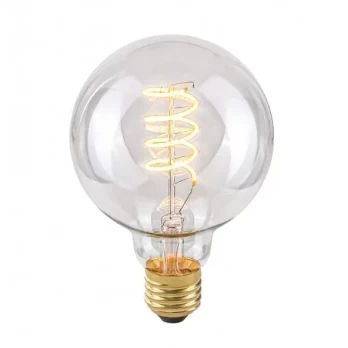 Dekoratyvinė lemputė E27 4W G95 Spiral Clear