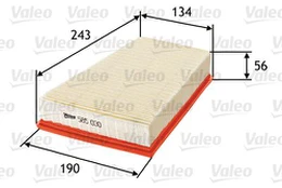 Oro filtras VALEO 585030 kaina