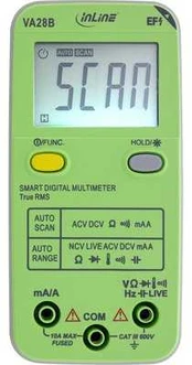 Kalkulator InLine® Multimeter with Auto-Range and Autoscan, pocket size